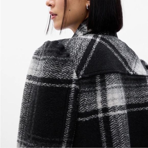 NEW Gap Puff Sleeve Cropped Wool Shirt Jacket - Picture 4 of 4